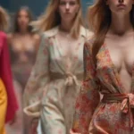 défilé de mode crée avec un outil d'I.A.